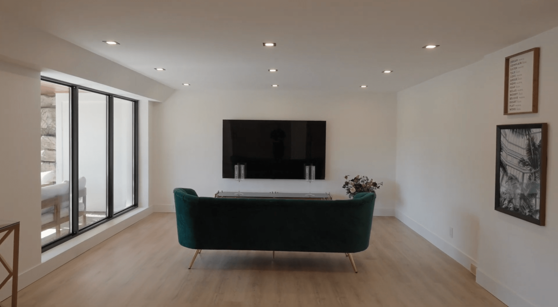 basement movie theatre with starlight ceilling